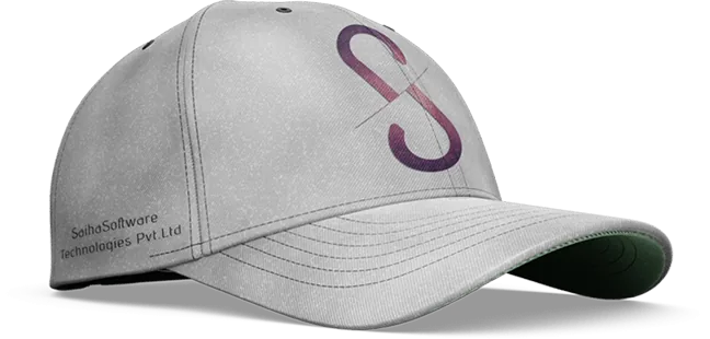 Product branding of saihasoft on a cap