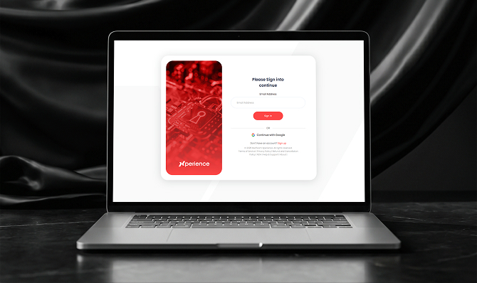 Red Team platform screen