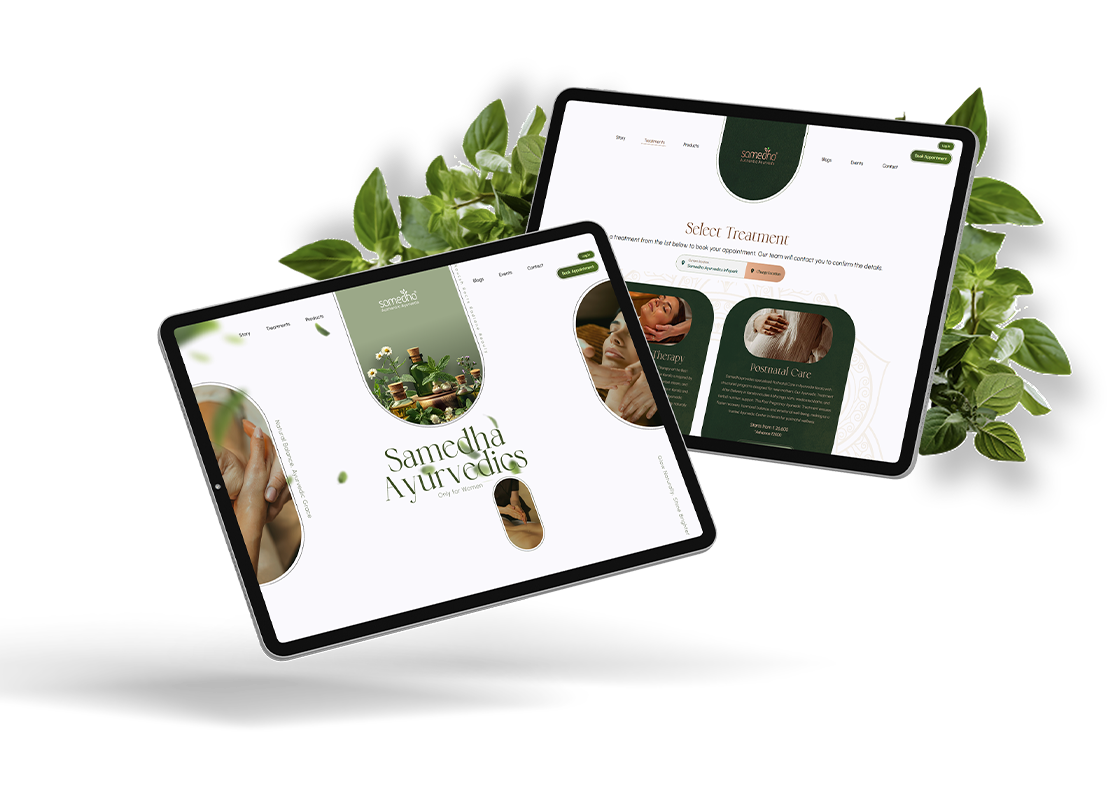 A modern website design showcasing various elements of web development and design techniques.